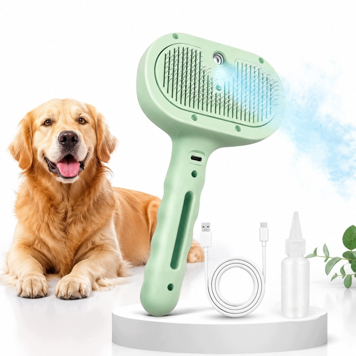 ELECTRIC STEAM BRUSH FOR DOG AND CAT HAIR, USB-C