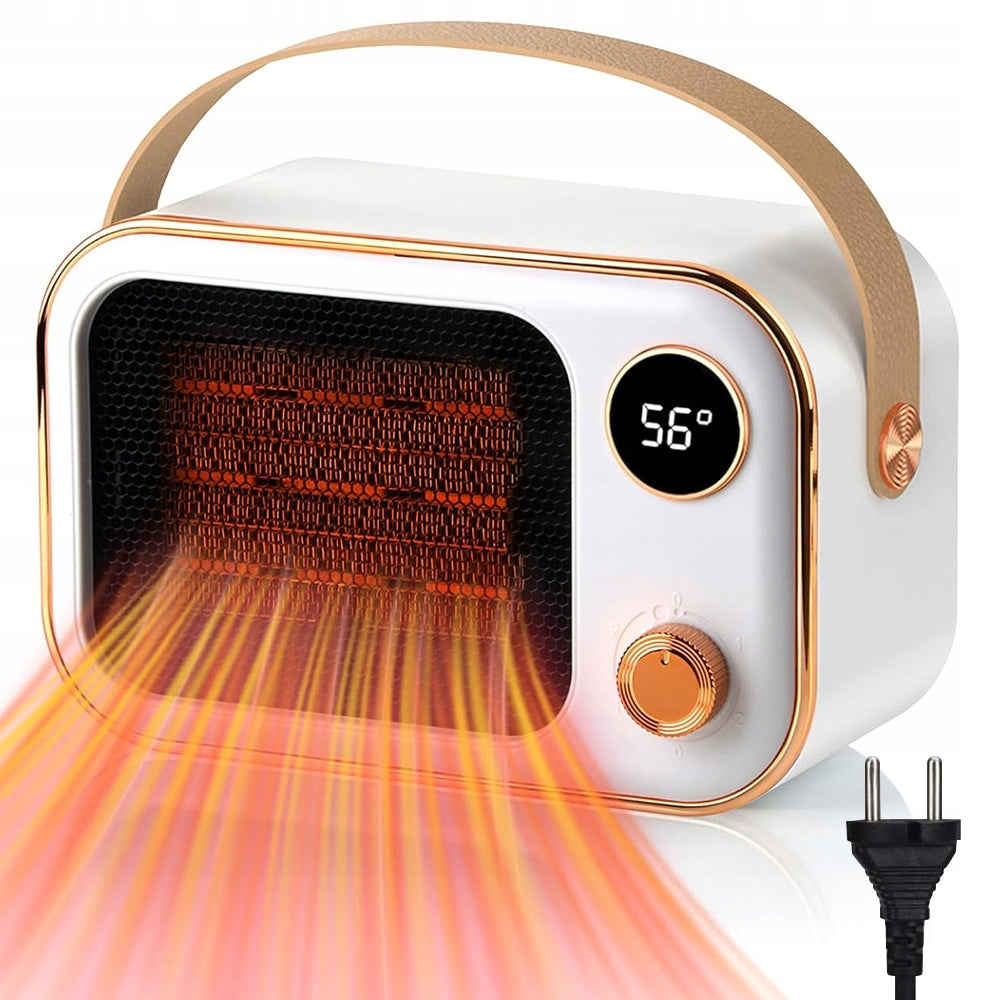 ELECTRIC WIDE ANGLE HEATER WHITE WITH ROLL-OVER PROTECTION Packaging status original