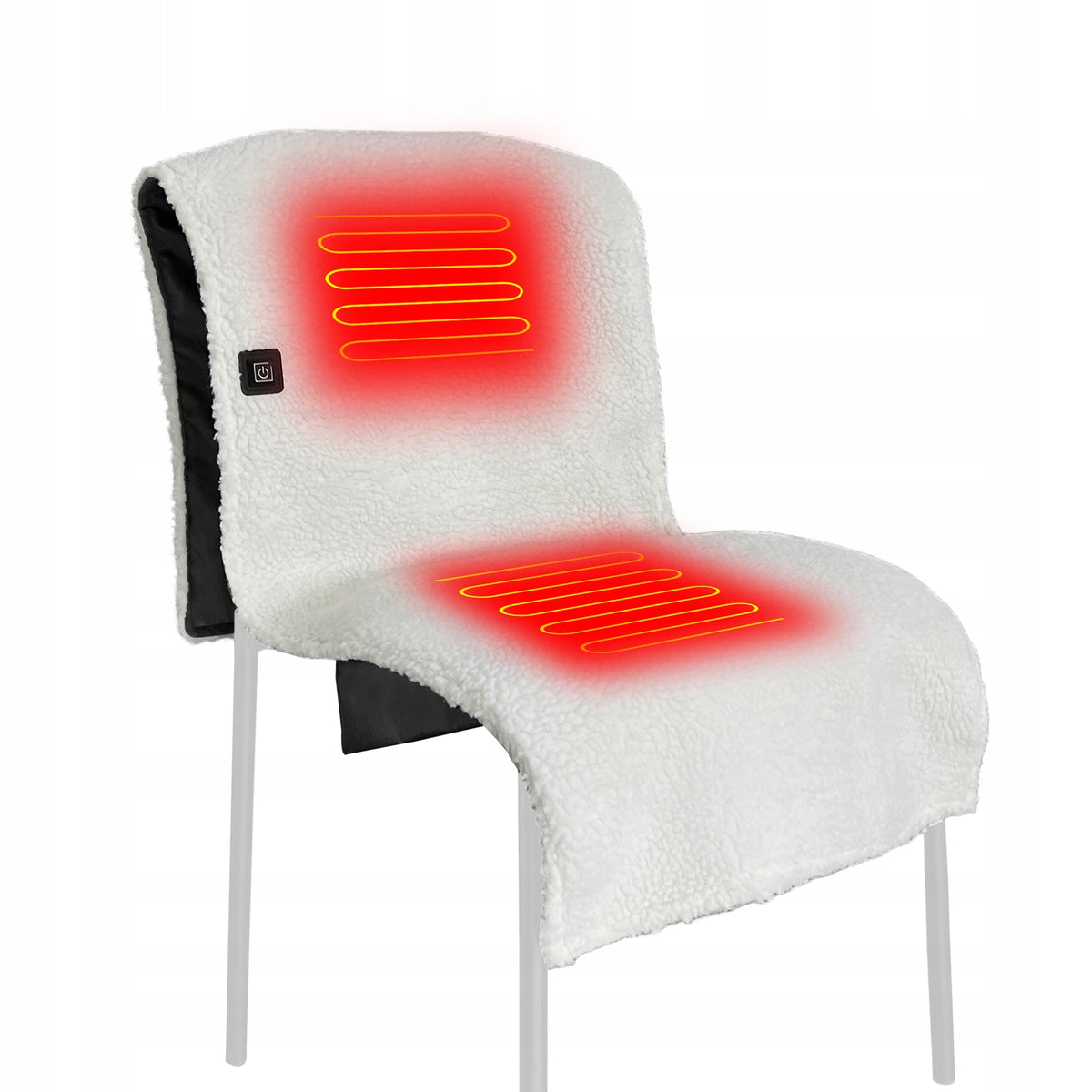 ELECTRICALLY HEATED CHAIR PAD ADJUSTABLE TEMPERATURE