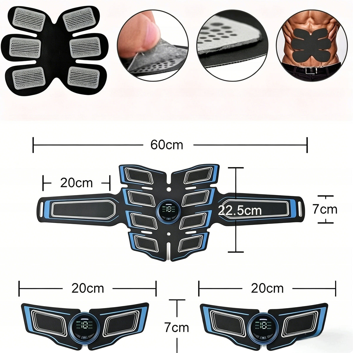 ELECTROSTIMULATOR ABDOMINAL MUSCLE STIMULATOR 3x EMS SLIMMING BELT Brand no brand
