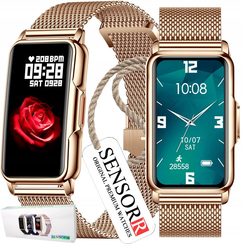 ELEGANT WOMEN'S SMARTWATCH SMARTBAND FOR WOMEN POLISH MENU