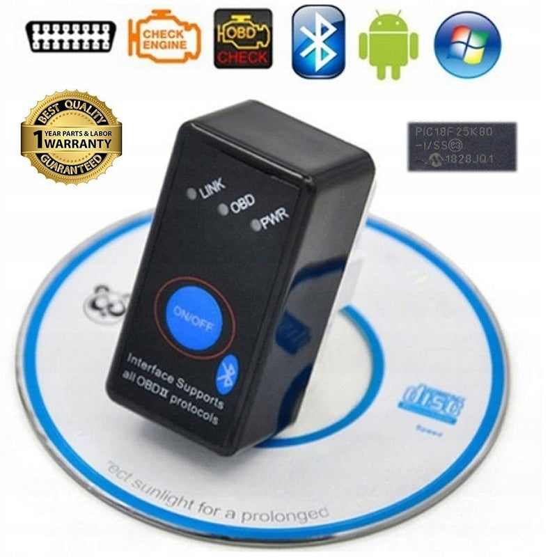 ELM327 BT 4.0 Switch PIC18F25K80 Android IOS Manufacturer code ELM327 v1.5