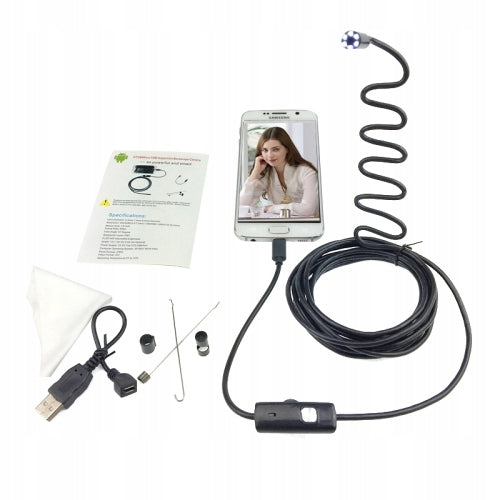 ENDOSKOP Waterproof INSPECTION CAMERA 3,5m USB for Phone ANDROID System