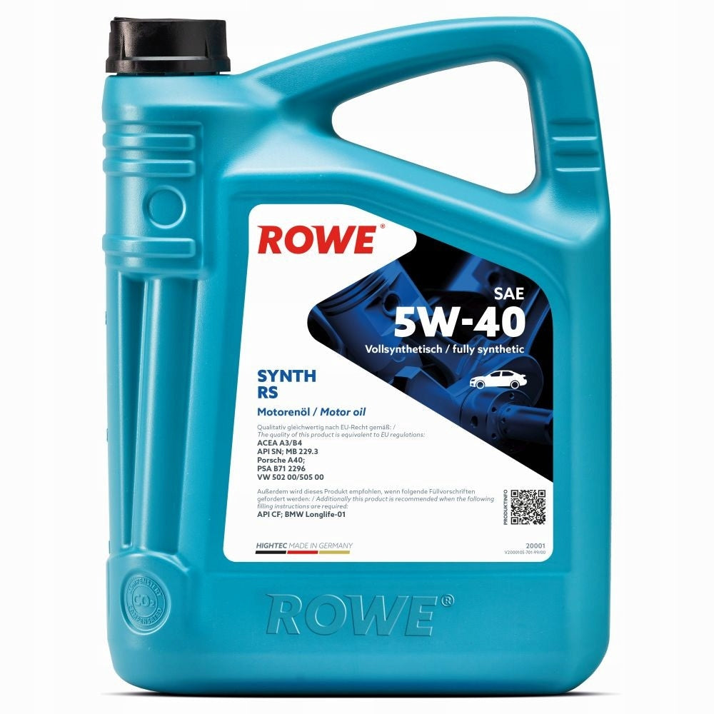 ENGINE OIL ROWE HIGHTEC SYNTH RS 5W-40 5L Packaging volume 5 l
