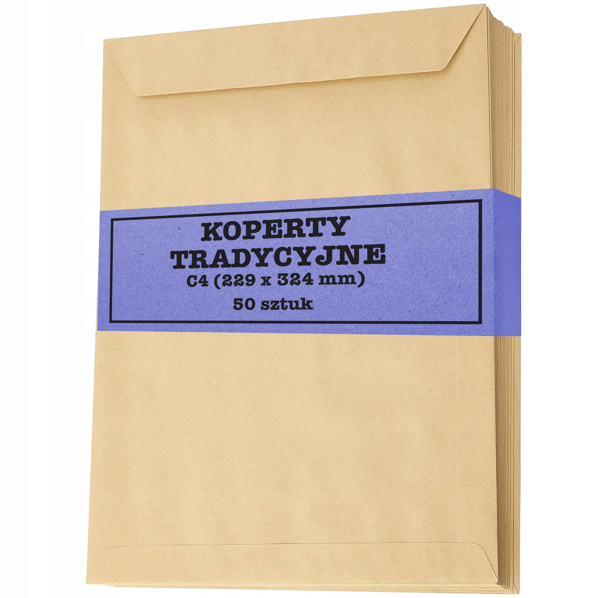 ENVELOPE BROWN OFFICE LETTER C4 WITHOUT WINDOW STRONG ADHESIVE 50 PCS