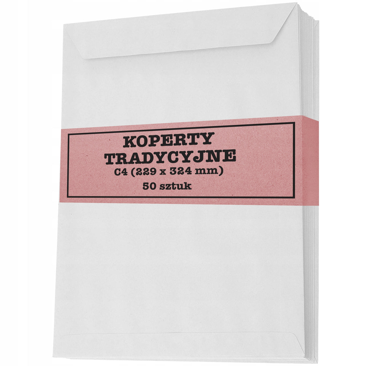 ENVELOPE WHITE OFFICE LETTER C4 WITHOUT WINDOW STRONG GLUE 50 PCS