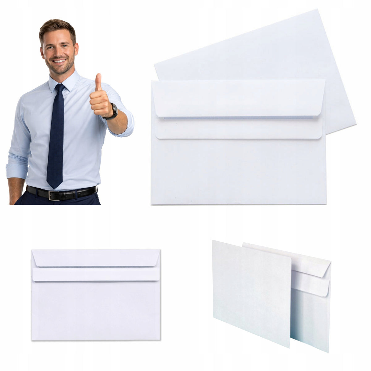 ENVELOPES C6 SK WHITE 75G SELF-STICKING (1000 PIECES)