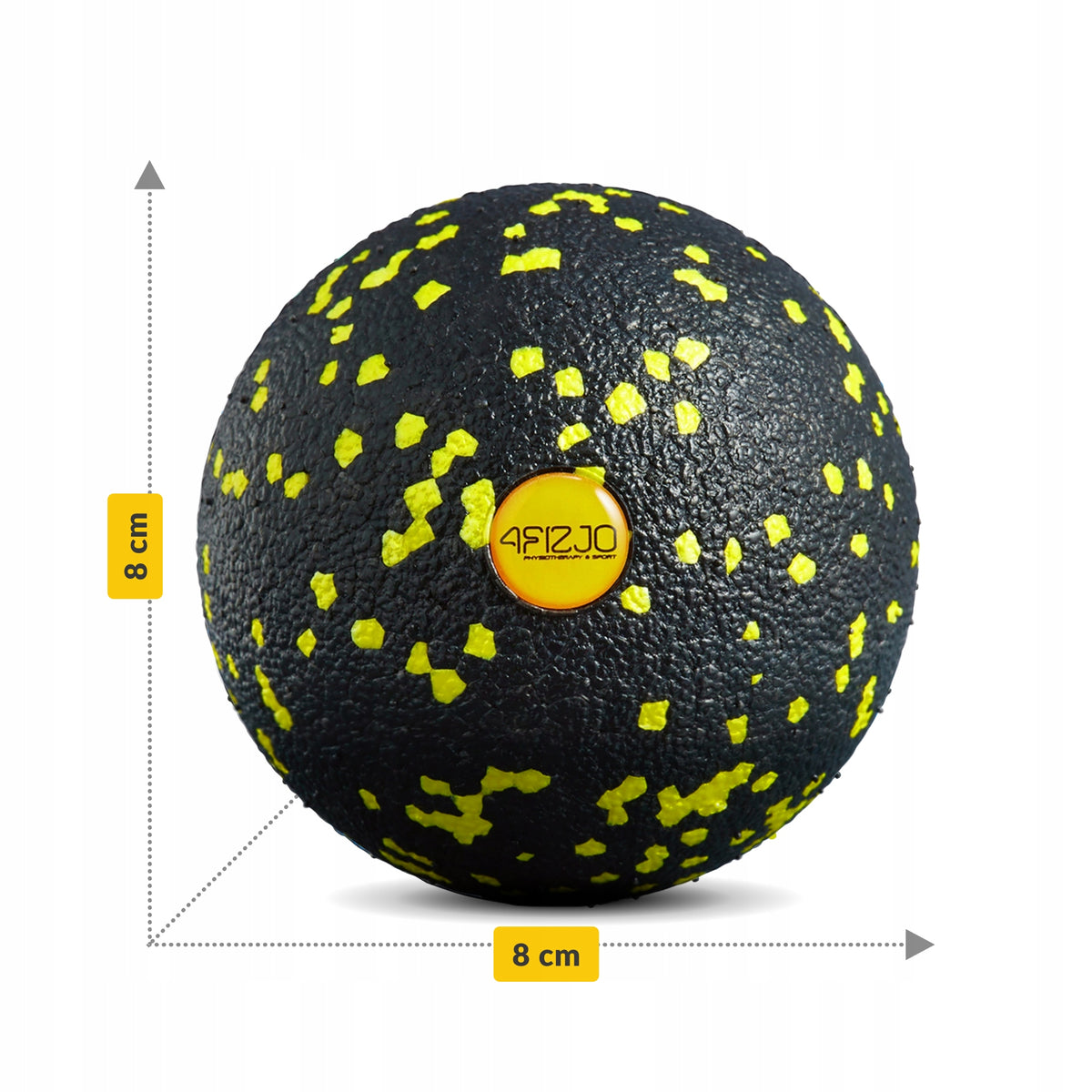 EPP MASSAGE BALL REHABILITATION BALL LACROSSE POINT MASSAGER 8 cm Brand 4FIZJO