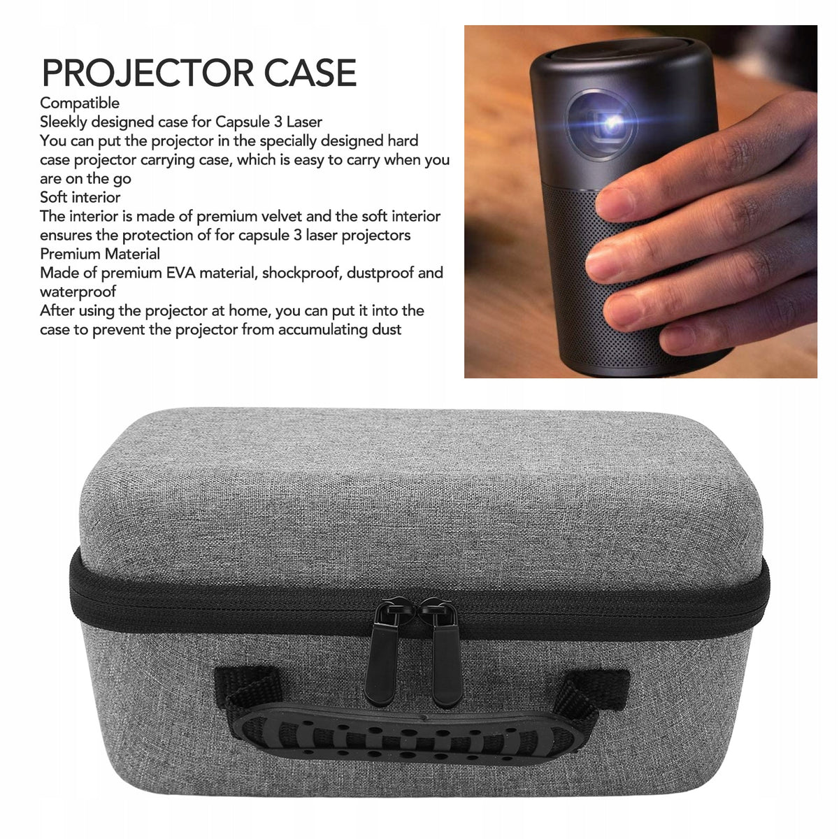 EVA PROJECTOR STORAGE BAG GREY Brand no brand