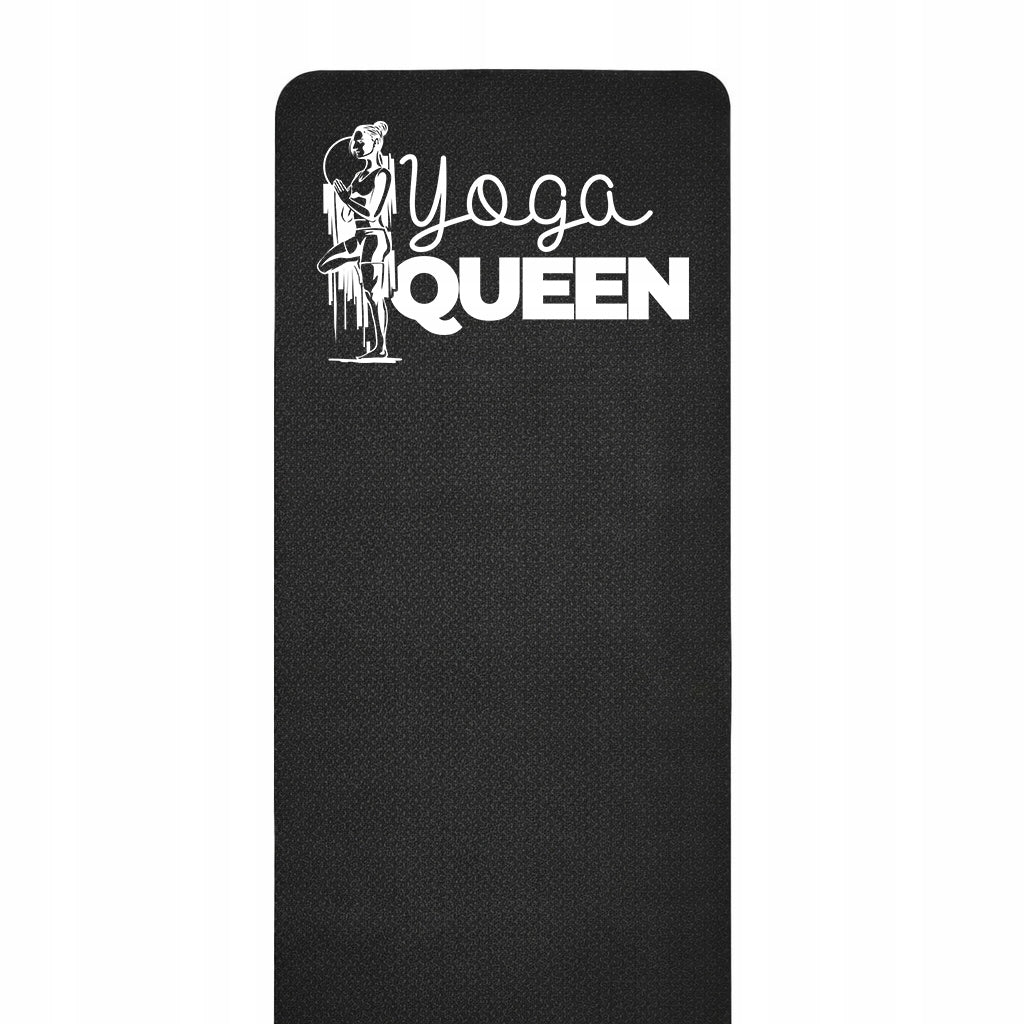 EXERCISE MAT BLACK FITNESS YOGA QUEEN PILATES TRAINING MAT Packaging status original