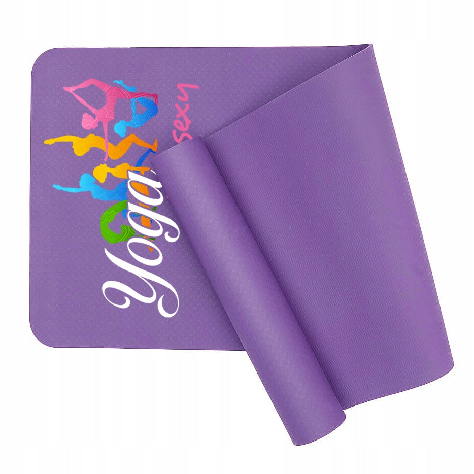 EXERCISE MAT PURPLE FITNESS YOGA IS A SEXY TRAINING MAT Packaging status original