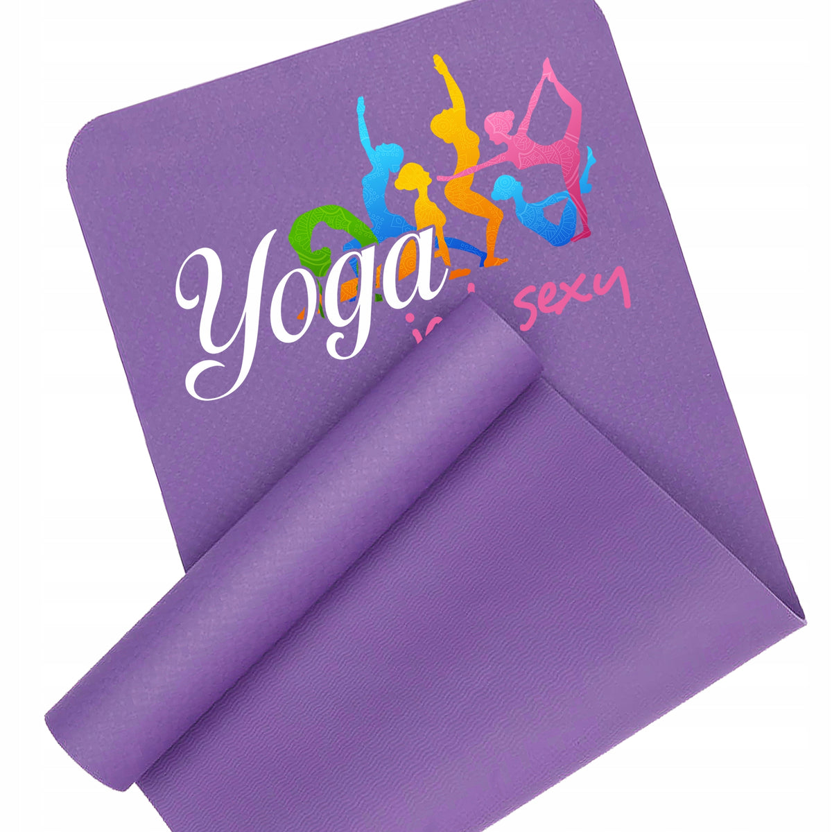 EXERCISE MAT PURPLE FITNESS YOGA IS A SEXY TRAINING MAT