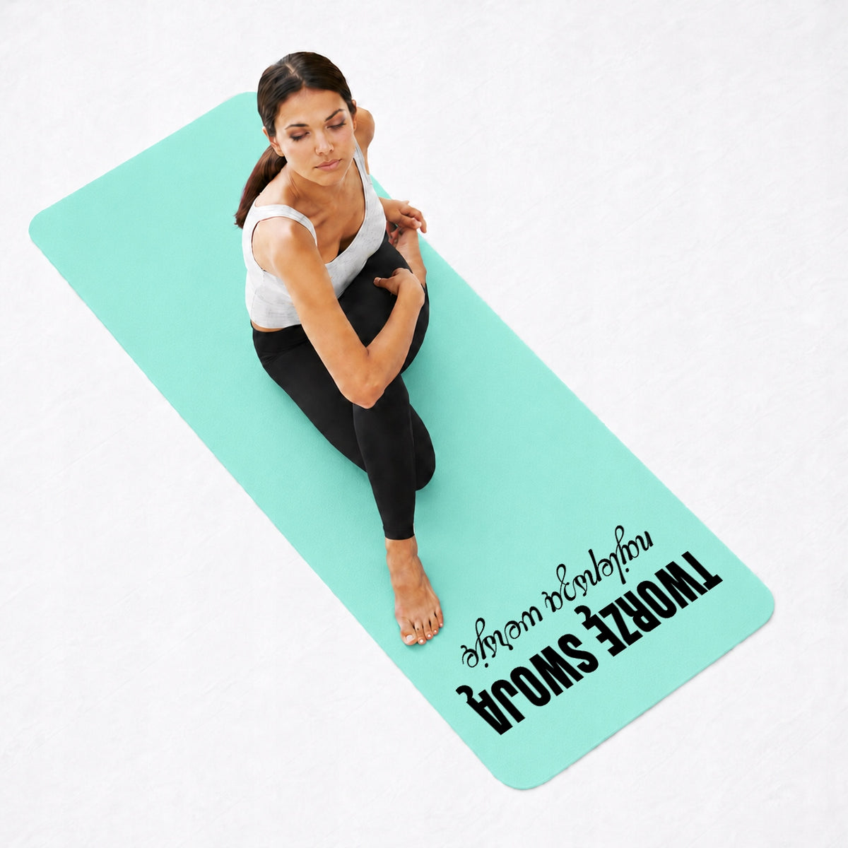 EXERCISE MAT YOGA FITNESS FOAM 180x50cm BEST VERSION MINT Packaging status original