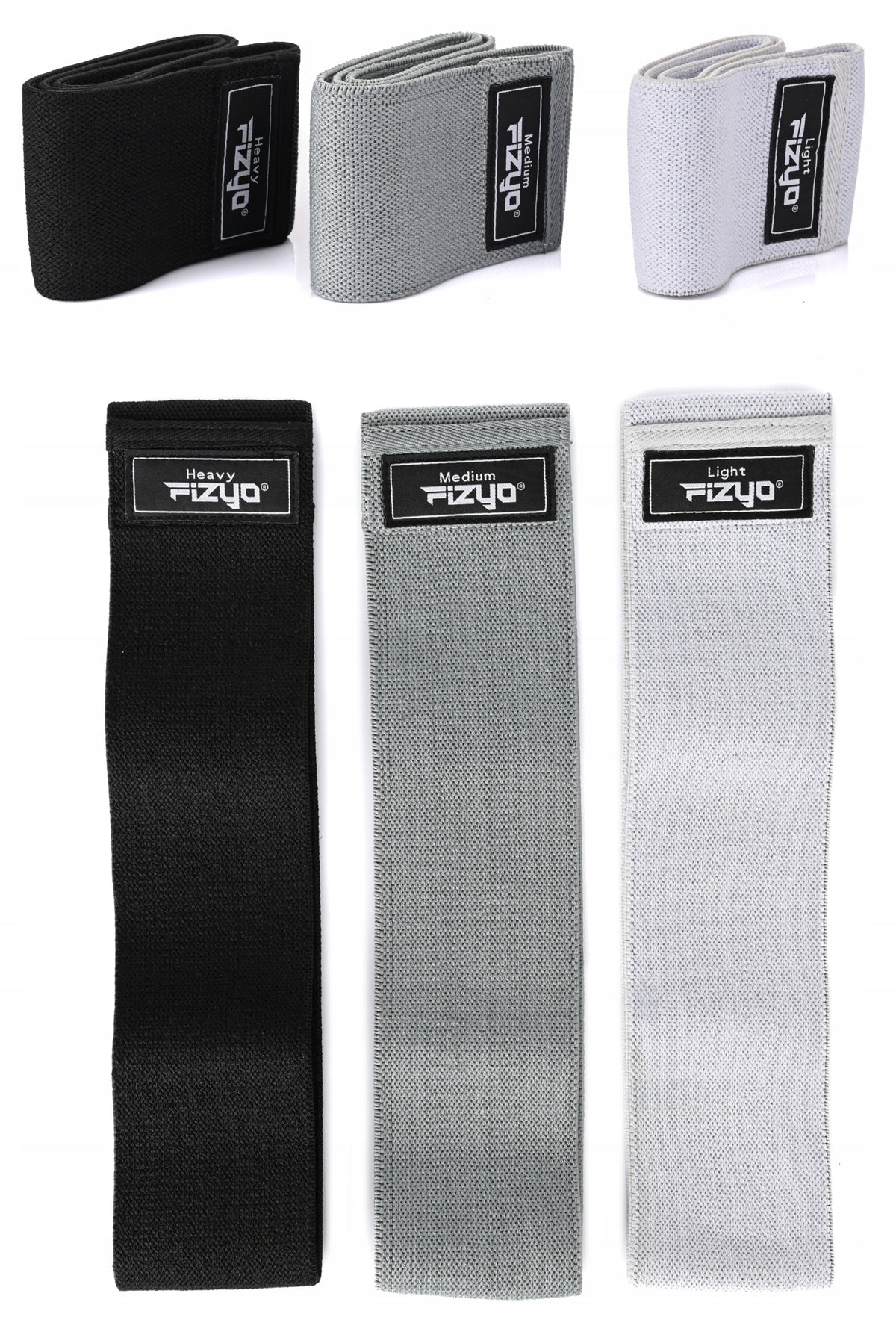 EXERCISE RUBBER MATERIAL MINI HIP BAND TAPE SET OF 3 GLUTE RUBBERS Packaging status original