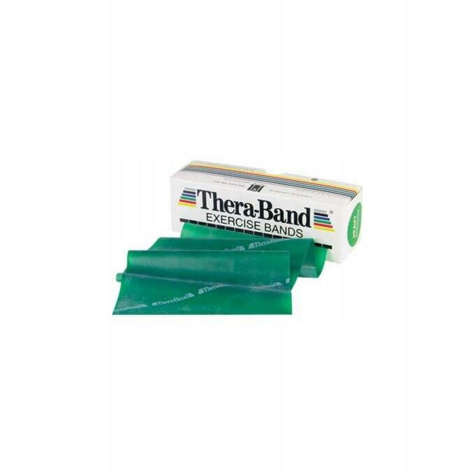 EXERCISE TAPE RUBBER GREEN THERA BAND 2,5m RESISTANCE STRONG Manufacturer code 5904162141838