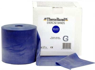 EXERCISE TAPE THERABAND RUBBER BLUE 45,5M Packaging status original
