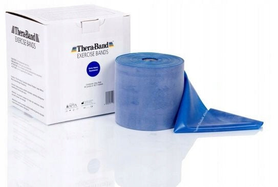 EXERCISE TAPE THERABAND RUBBER BLUE 45,5M