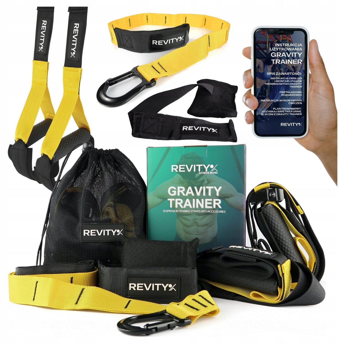 EXERCISE TAPES CROSS TRAINING BELTS WITH ACCESSORIES HIGH QUALITY