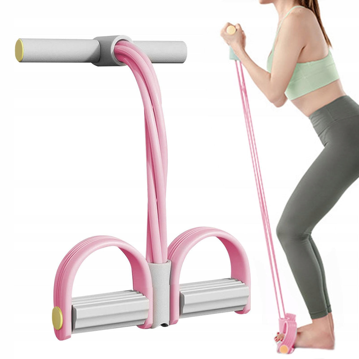EXPANDER RUBBER FOR ABDOMINAL EXERCISES STRETCHING RESISTANCE TRAINING TAPE ROSES