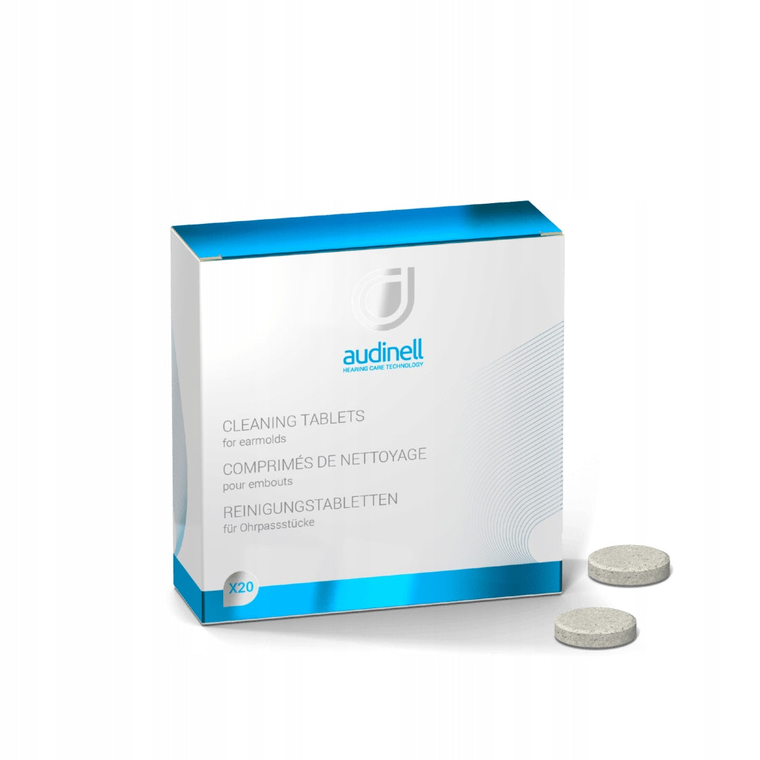 Earbud Cleaning Tablets Effervescent Tablets Audinell 20 Pcs