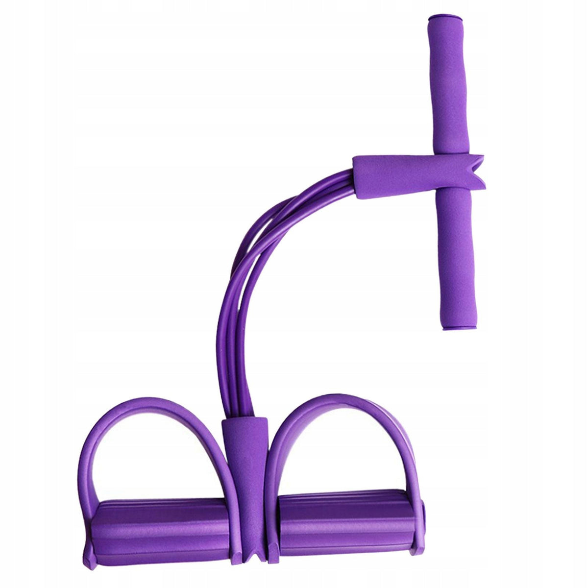 Elastic pedal resistance band with pull cord