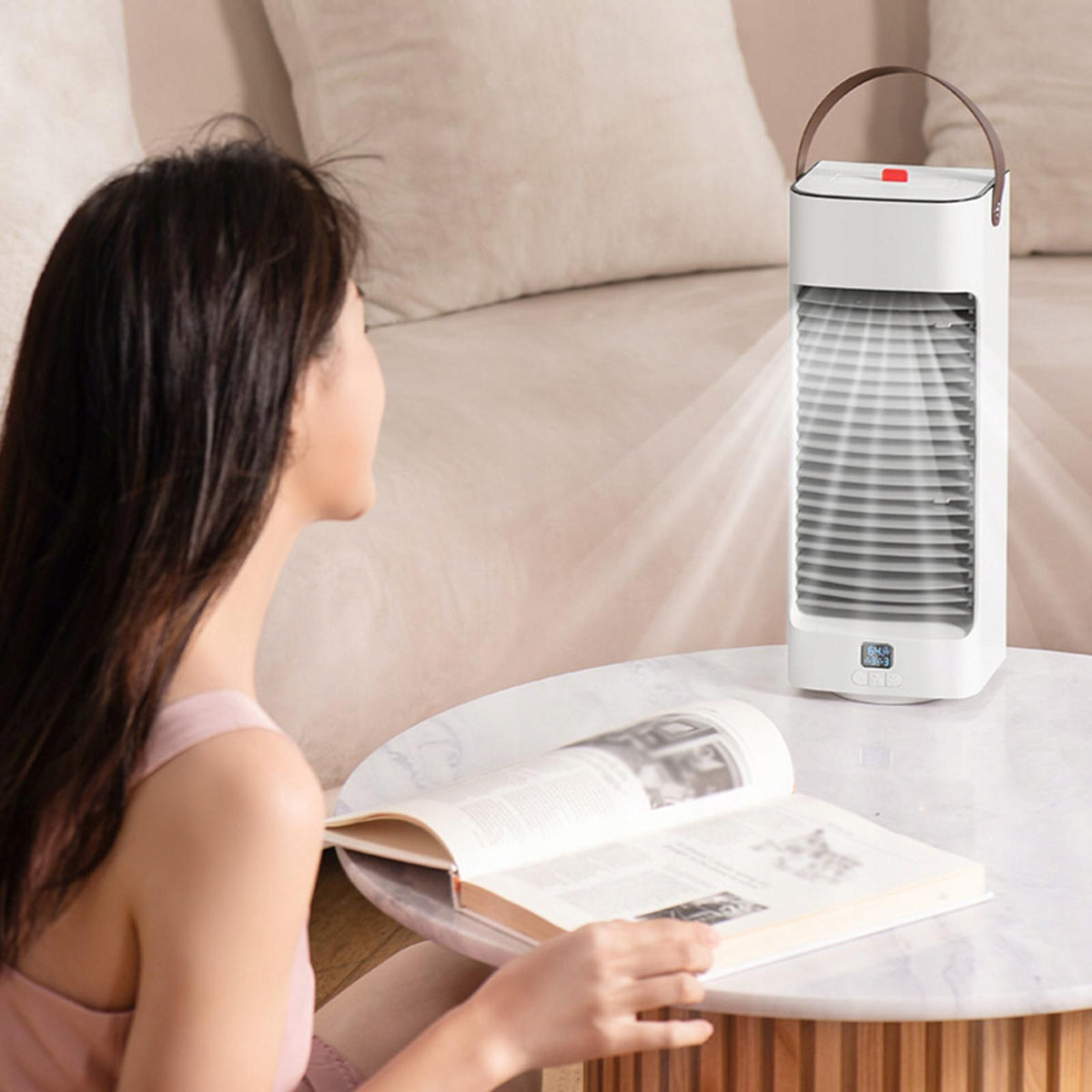 Electric Air Conditioning Humidifier Table Fan with Adjustable Different