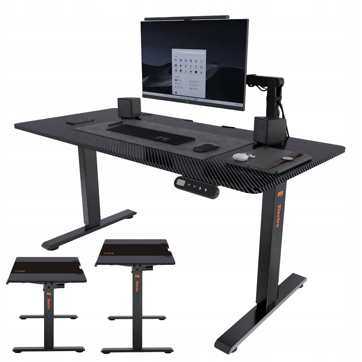Electric Desk Adjustable Computer 120x60cm Height Adjustment