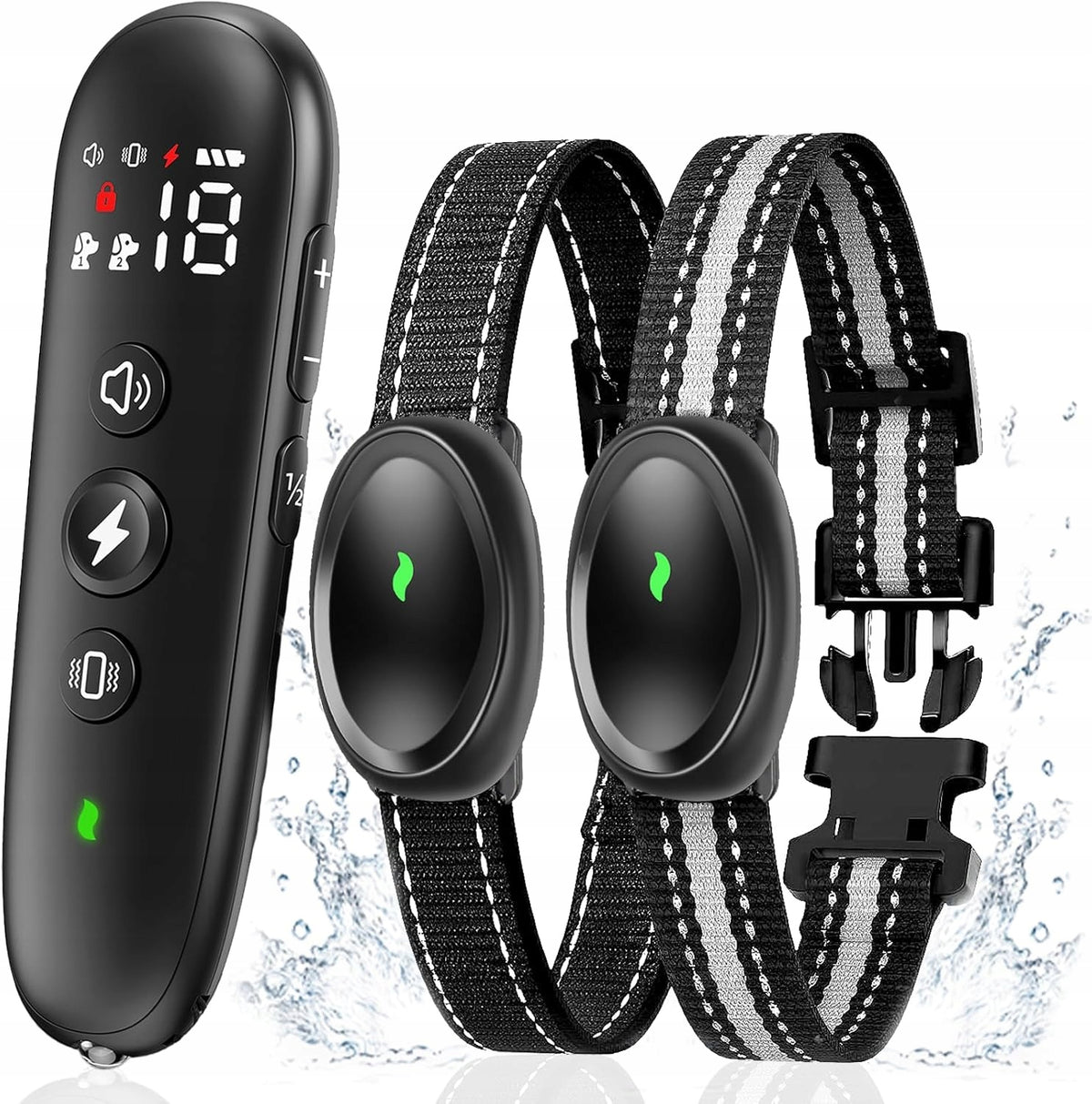 Electric Dog Collar Training Waterproof 1000m 2 Dogs