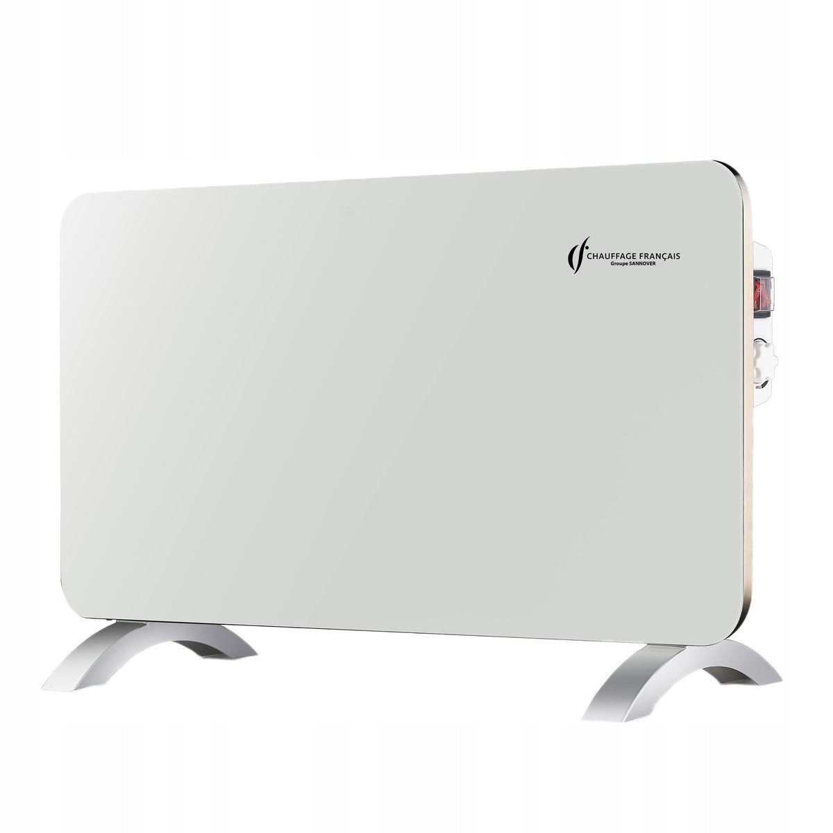 Electric Glass Radiator Mobile Sorimo Sannover 1000 W White