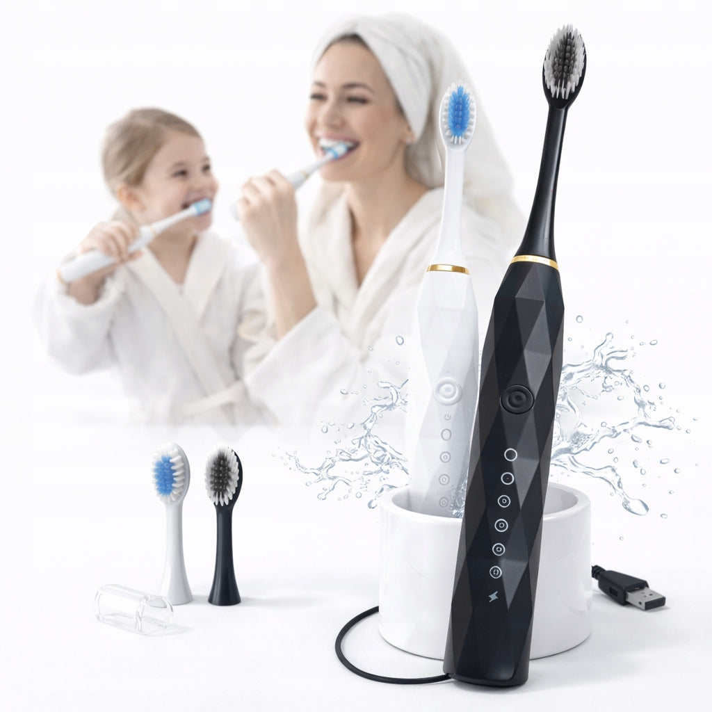 Electric SONIC TOOTHBRUSH 6 IPX7 USB LCD Modes, 30 Days Operation