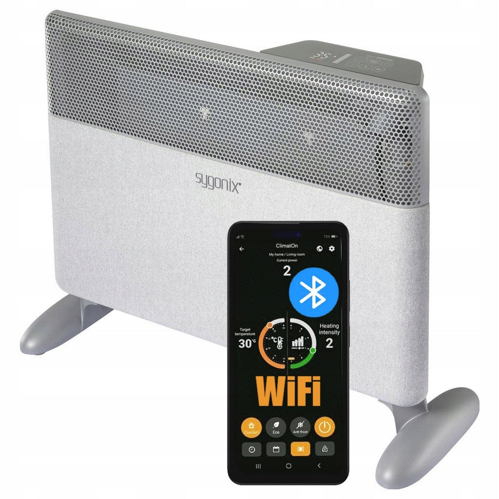 Electric Wall Standing Heater APPLICATION WiFi BT Stove 2000W Timer