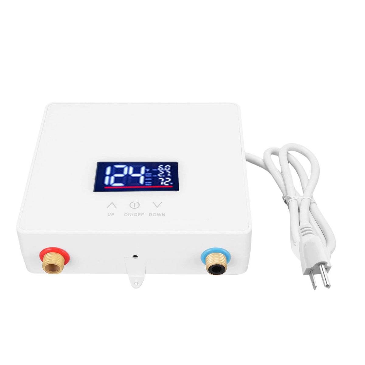 Electric Water Heater White LCD Touch Screen Fixed GD