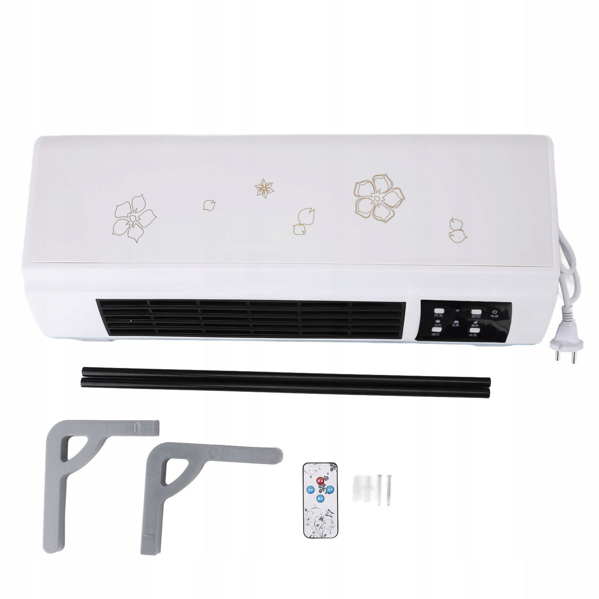 Electric air heater, fast heating Safe display