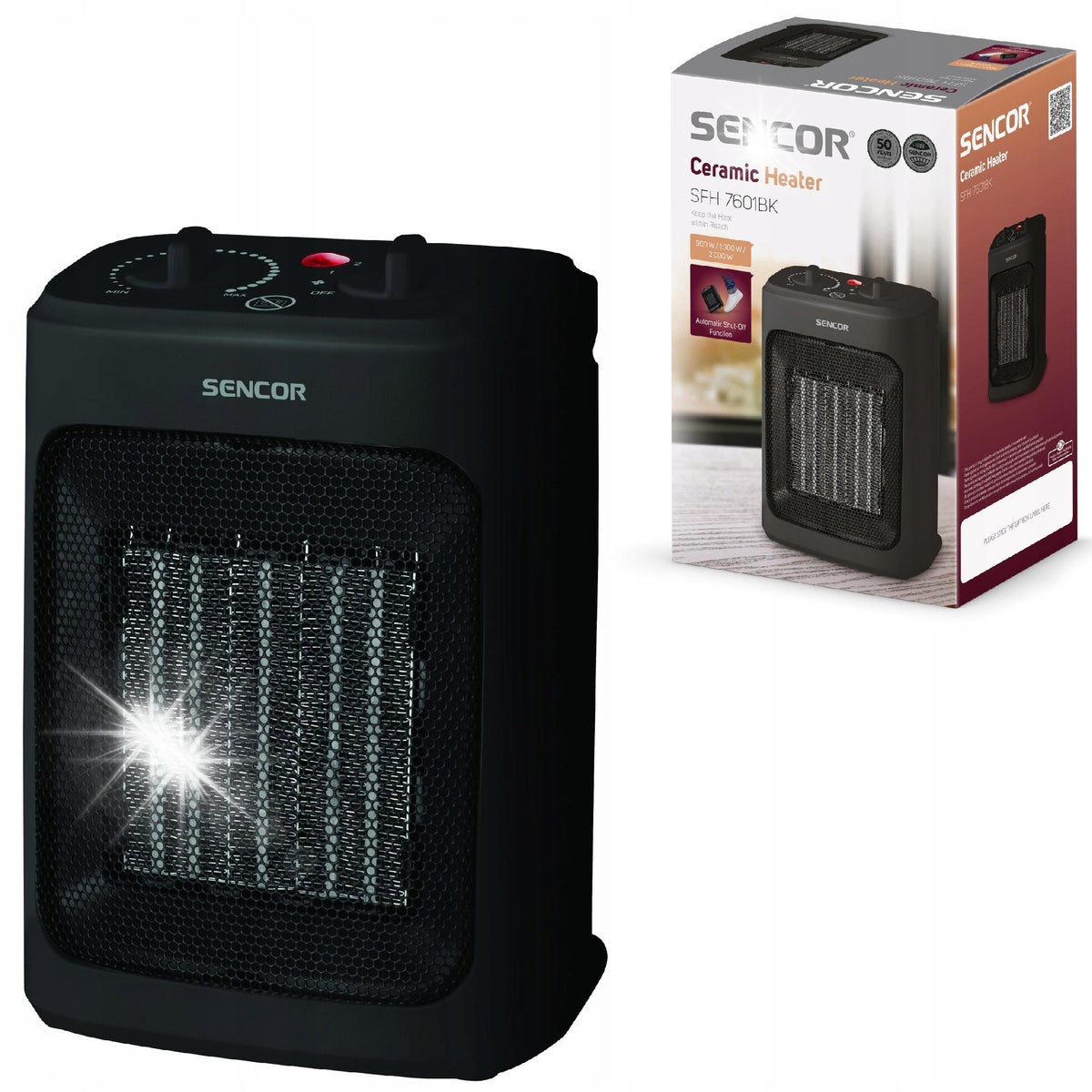 Electric heater Sencor SFH 7601BK 2000 W