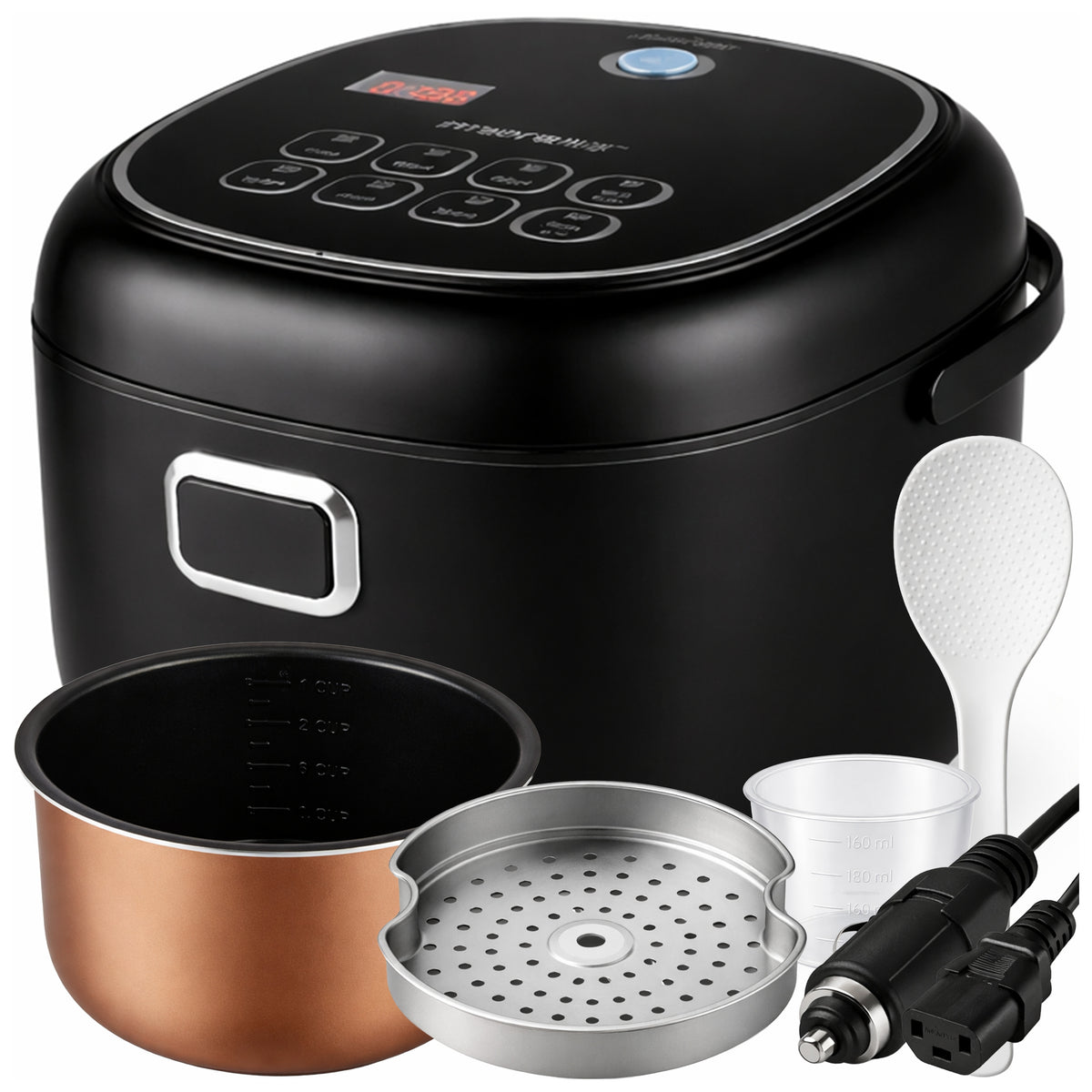 Electric multicooker 200 W 2 l 8 programs black