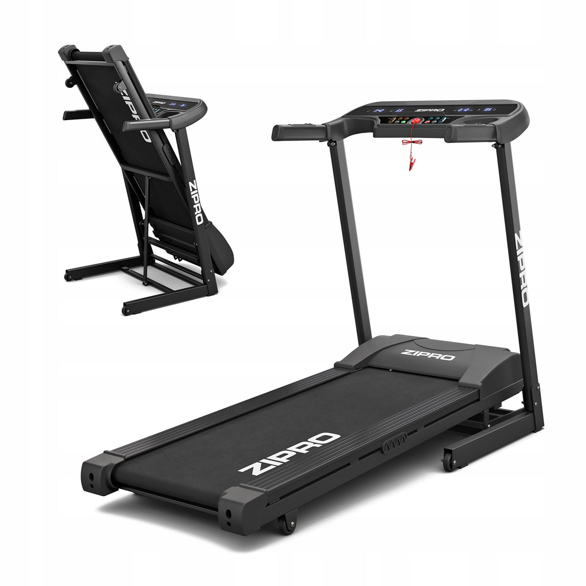 Electric training treadmill with inclination angle adjustment - Pulse Zipro