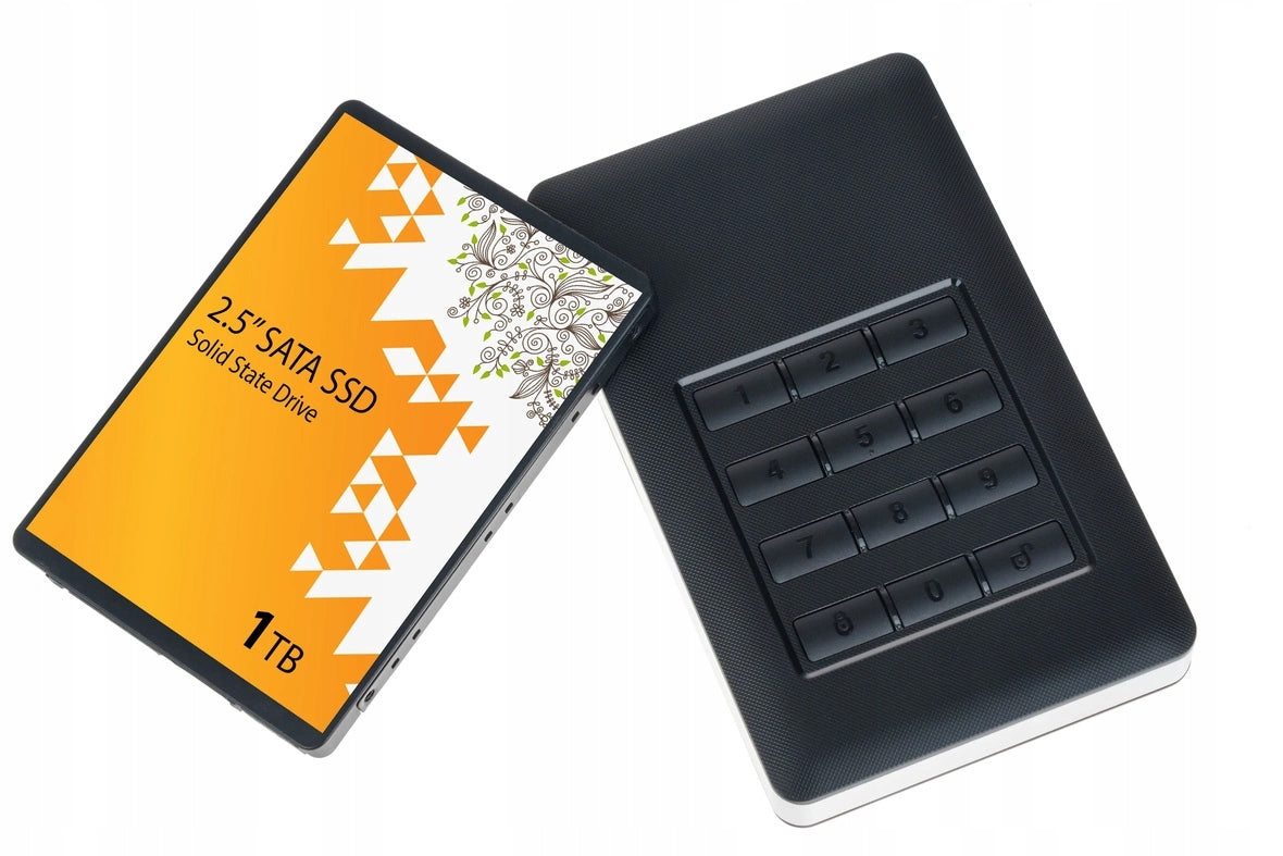 Encrypted Portable SSD 1TB Argus GD-25LK01 USB 256-bit AES Password