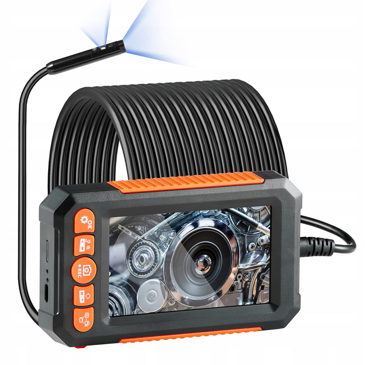 Endoscope Camera 2000MAH 2 Pcs Lenses Cable 15M Inspection Camera