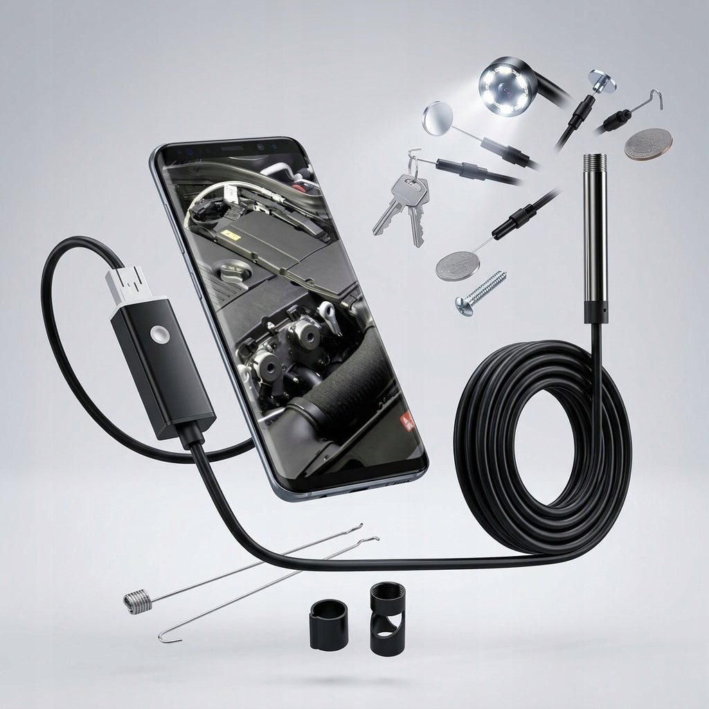 Endoscope for inspection with android, PC and USB Packaging status original