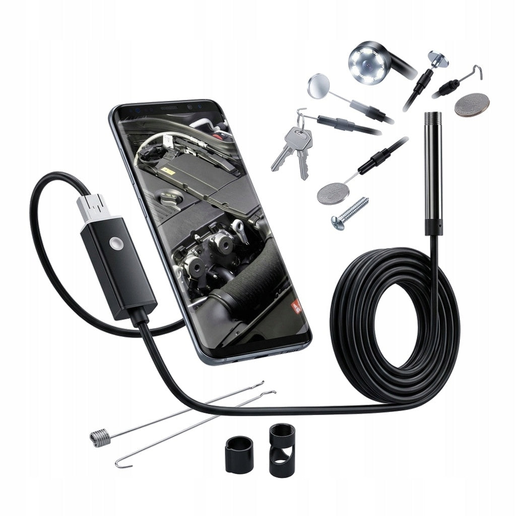 Endoscope for inspection with android, PC and USB