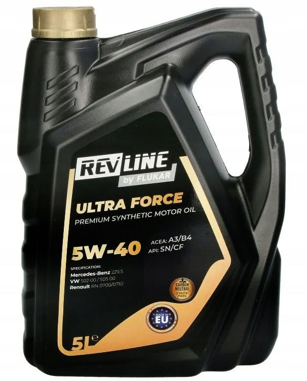 Engine Oil Revline Ultra Force 5W40 A3/B4 5L