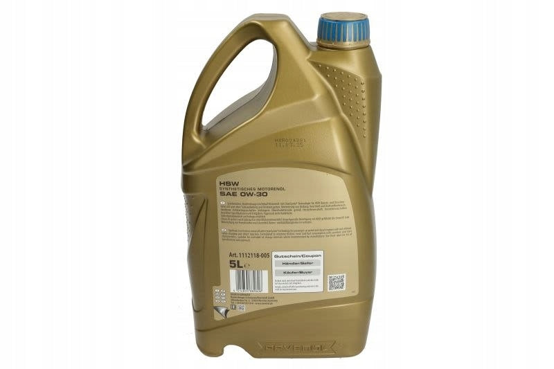 Engine oil (5L) 0W30 RAVENOL