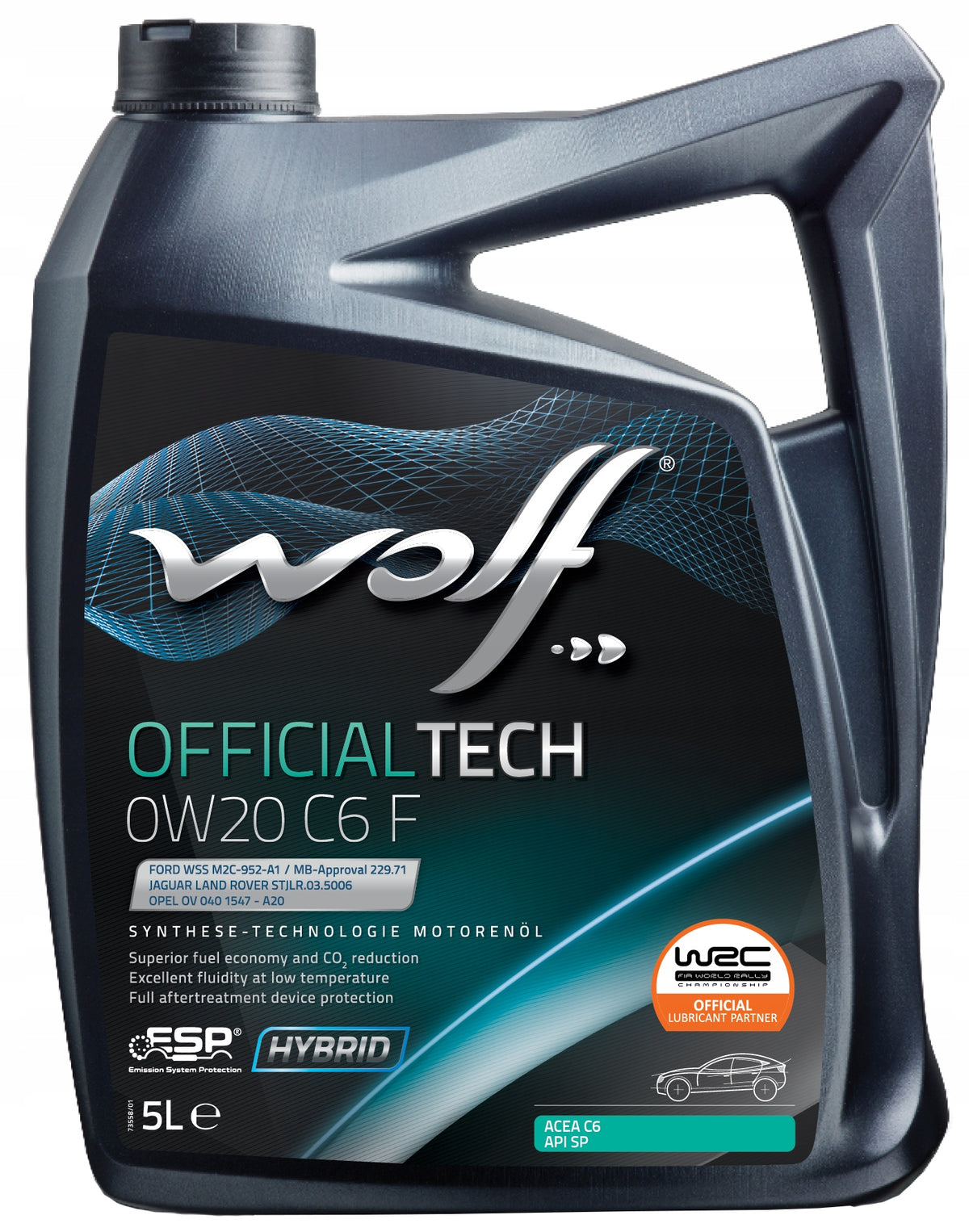 Engine oil Wolf 5 l 0W-20