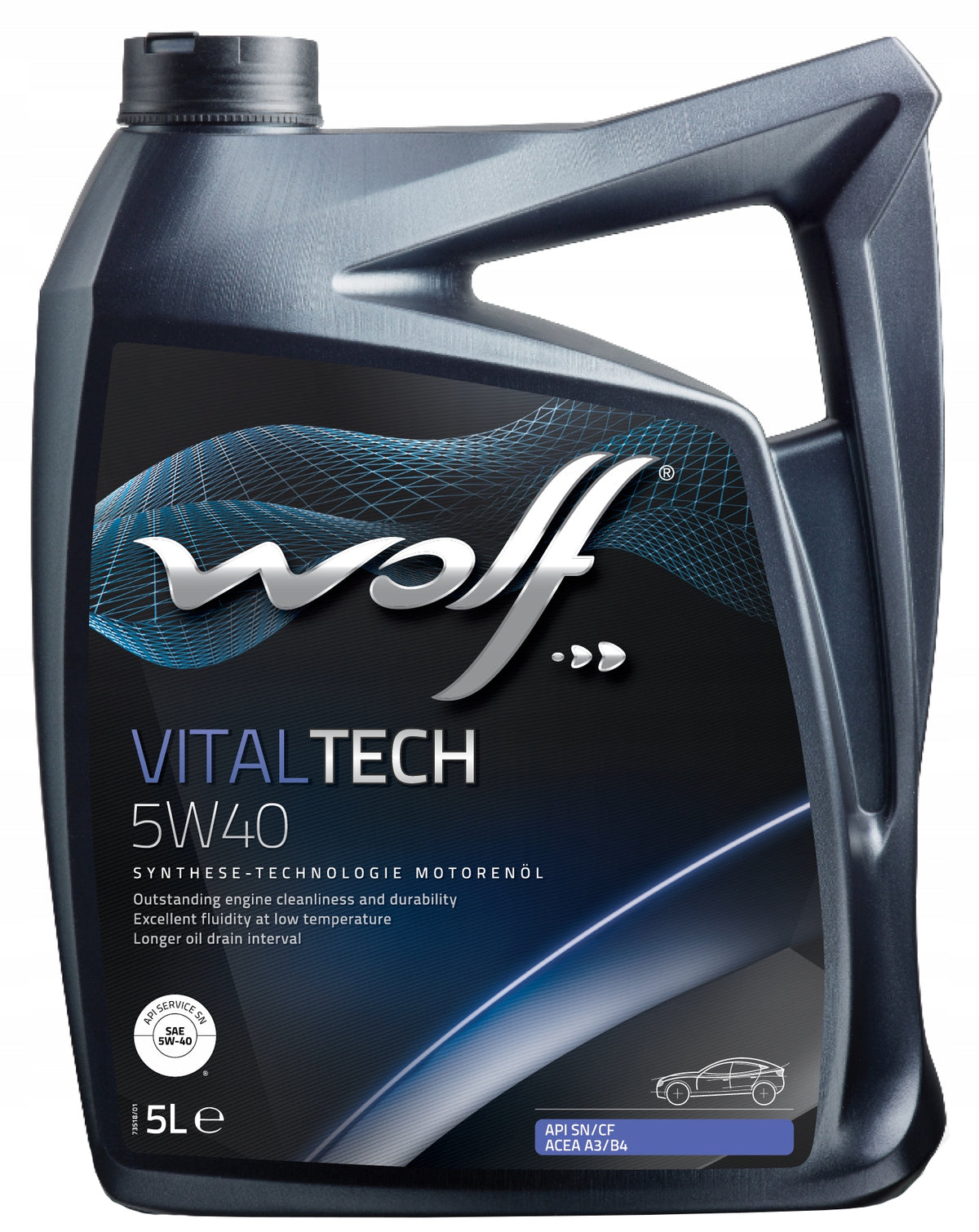 Engine oil Wolf 5 l 5W-40