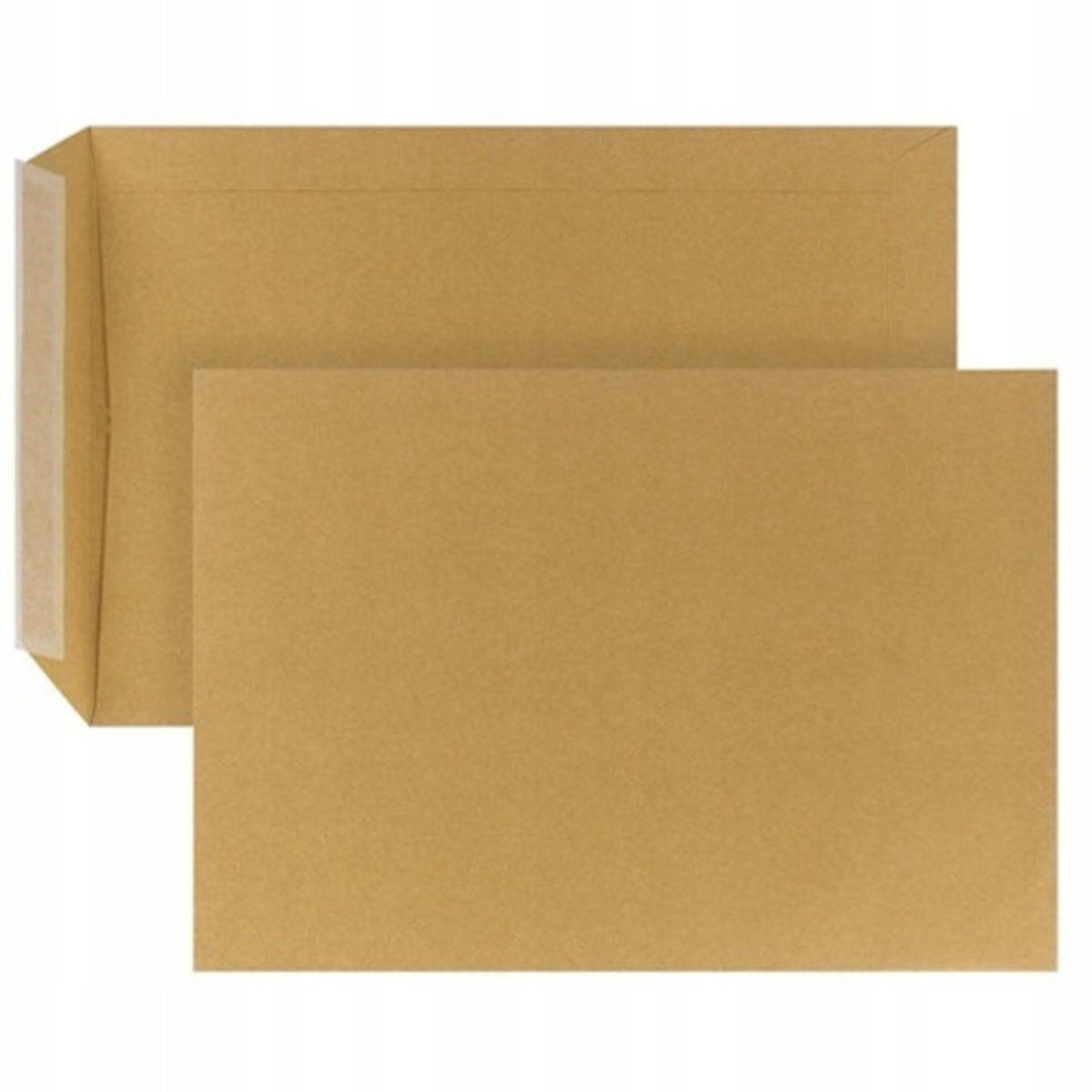 Envelope B5 (176 x 250 mm) HK (with self-adhesive strap) brown - 10 pcs.