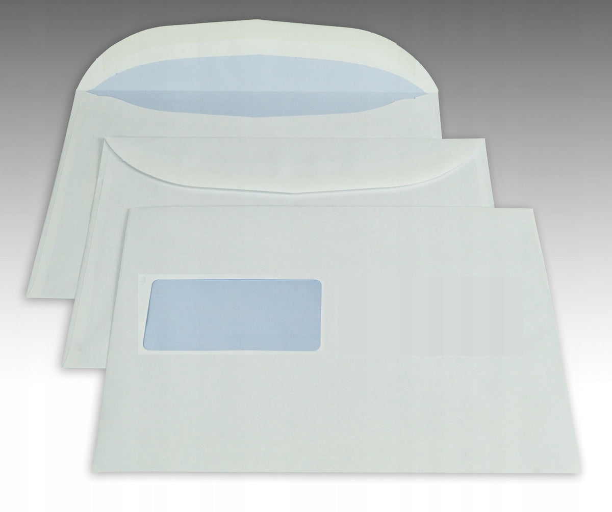 Envelope C5 NK Wet Glue, Left Window, Nevada Machine Packing 500