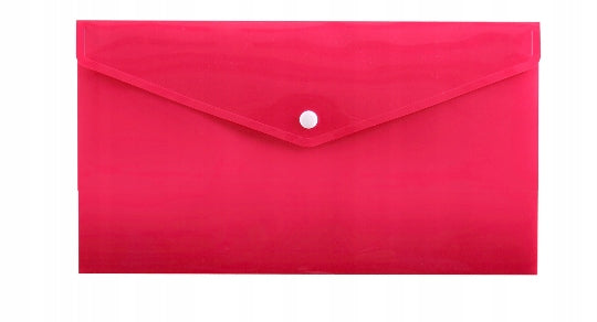 Envelope folder B6 with snap pink for documents and receipts