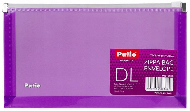 Envelope folder zippa bag DL string lock, spatial [COLLECTIVE x6]