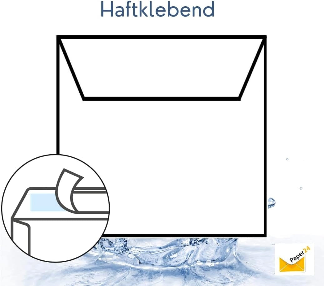 Envelope without window 155 x 155 mm white