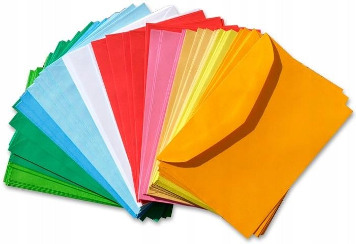 Envelope without window B6 (125 x 176 mm) coloured